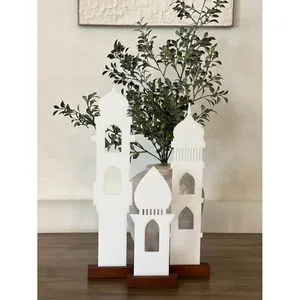 RR ENTERPRISES RR202513429 Wooden Decorative Item for Shelf Display India Origin Ramadan Supplies