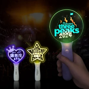 Customized Name Concert Fluorescent Stick Acrylic Hand Light Luminous Handheld Light LED Colorful Glow Stick Party Novelties