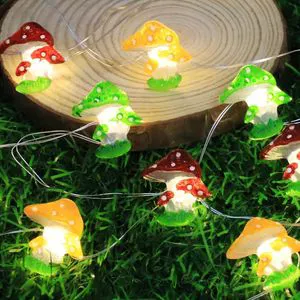 2026 New Easter Christmas Mushroom Rabbit Carrot Mixed Atmosphere Decoration LED Copper Wire Colorful Light String