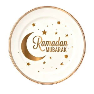 616312 Ramadan Desert Plate 8pk Paper Plate Party Maker Ramadan Supplies