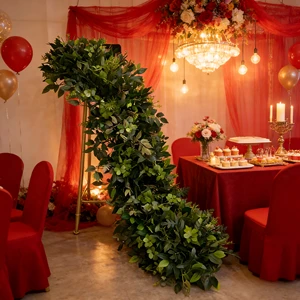 Wedding Decorations Artificial Wedding Background Wall Long Strip Flowers for Showroom Table Use Decor Archway Window Display