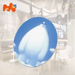 Wholesale Customized Halloween Carnival Christmas Tree Decorations Oval Sublimation Hanging Tags for Promotion Party Supplies