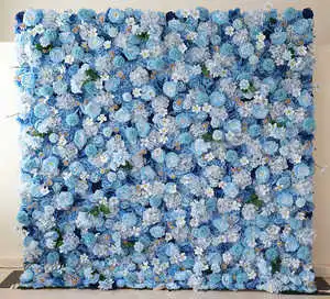 Eco-friendly Simulation Flower Wall Background Wall Wedding Wedding Decoration Props Colorful Flower Wall for Wedding