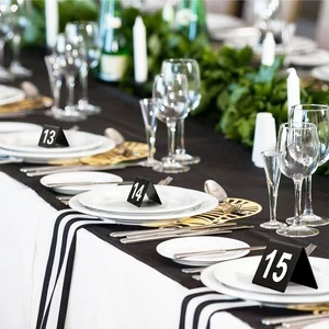 Custom Wholesale Table Top Sign Board Restaurant Table Numbers Sign Acrylic Wedding Table Number