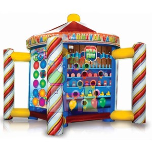 Outdoor Party Game Multi 5-in-1 Carnival Games Inflatable Carnival Midway Dartboard Toss Game