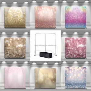 Glitter Sparkle Photobooth Pillow Cover Backdrop Trade Show Event Logo Backdrop Banner Stand Tension Fabric Display
