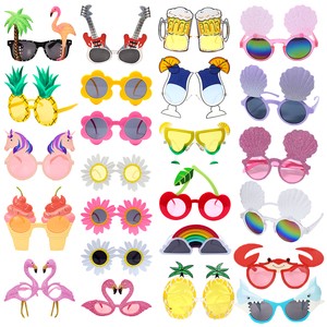 Hawaii Tropical Fashion Eco-friendly Christmas Party Sunglasses Flamingo Hawaiian Luau Pool Beach Party Decoration Supplies