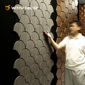 Wholesale 3D Geometric Soundproof Wall Panels Multi-Shape Decorative PET Polyester Fiber Acoustic Panel