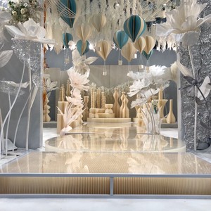 S008 Event Party Wedding Decoration Table Centerpiece Wedding Backdrop Stage Decorations Background Paper Props Backdrops