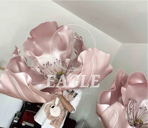Wedding Customized Artificial Flower Giant Flower Set For Wedding Party Backdrop Window Display Street Decoration