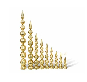 Wedding Floor Vase Decorative Metal Tall Urn Vase Set Indian Style Centerpiece Event Decor Display Accessories Set