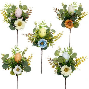 Factory Wholesale Artificial Easter Egg Bouquet Branch Decorations Spring Artificial Egg and Foam Easter Decor