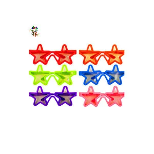 Cheap Plastic Star Shaped Funny Fancy Dress Costume Party Glasses HPC-2222