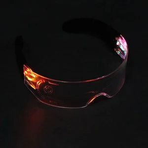 Cosplay Led Light up Glasses Glow in Dark Party Supplies Light up Sun Glasses 2025 Shutter Shades for Adult
