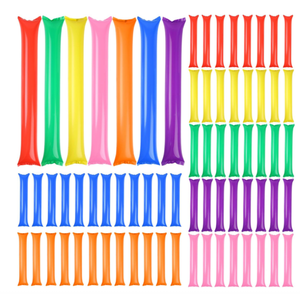 Holiday Event Party Supplies Custom Printed Inflatable Thunder Cheer Sticks for Sports Game Concert Event Fan Cheering
