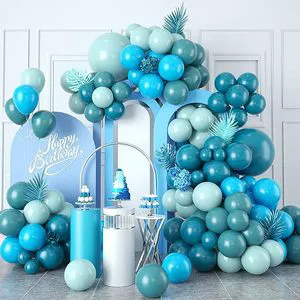 109pcs Blue Party Decorations Happy Birthday Latex Balloons Set Garland Arch Kit Balloons Arch for Balloons