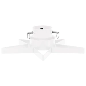 White Coated Metal Tree Stand Easy Portable Lightweight Anti Slip Christmas Tree Stand and Accessories