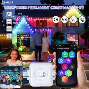 Wholesale OEM ODM High Quality APP 35mm DC24V/36V RGB IP68 Outdoor Permanent Track Eaves Christmas Led Lights