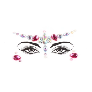 YESCOM Masquerade Face Decoration DIY Jewelry Resin Rhinestone Festival Party Temporary Tattoo Customized Fashion Face for Women