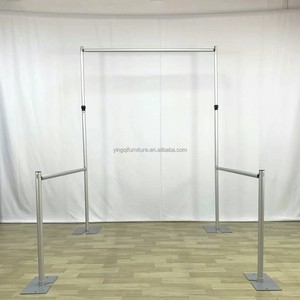 High Quality Adjustable Aluminum Luxury Silver Flower Wall Backdrop Stand Wedding Stage Decoration for Wedding Party