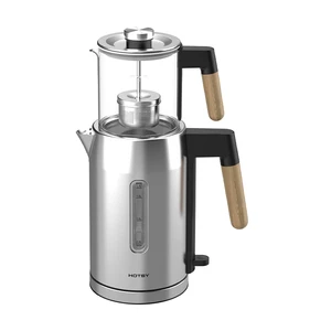Hotsy Kitchen Items Turkey Samovar Tea Maker Water Double Layer Stainless Steel Teapot Infuser Kettle