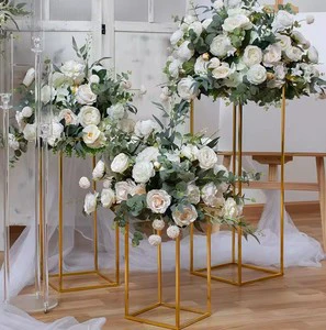 Artificial Silk Flowers for Wedding Table Decorations Floral Ball and Centerpieces with Elegant Wedding Flowers Decoration