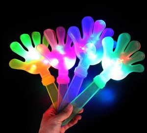 LED Hand Clappers Light Noisemakers Four Colors Plastic Party Favor Game Accessories Ramadan Graduation Waterproof Reusable