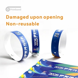 Henoyso 300 Pcs Multicolor Digital Printed Plastic Waterproof Wristbands Neon Color For Events Parties Concerts Carnivals Pool