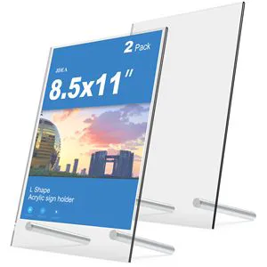 Acrylic Table Card Signage Vertical Upright Design for Conference Name Card and Meeting Information