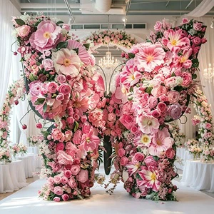 Iron Butterfly Backdrop Stand DIY Wedding Arch Frame 6-7ft Eco-Friendly Handmade Wedding Birthday Party Ceremony Decoration