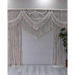 Silk Flower Wedding Wall Backdrop Curtain Square Patterned Wall Hanging Decoration Elegant Arch Tapestry for Weddings