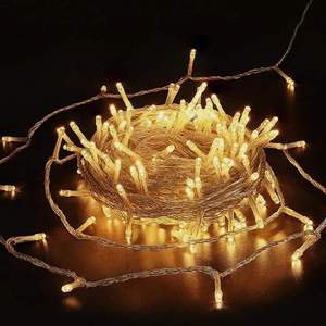 LED Christmas Lights 100M IP44 Rechargeable AC Curtain Decor