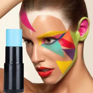 Wholesale Professional Body Painting Water Based Gold White Face Paint Quick Drying Halloween Face Body Painting Stick