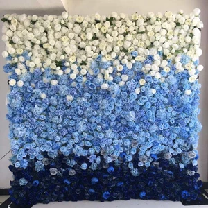 Colorful Flower Panel Wall Backdrop Wedding Decorations Stage Backdrops White for Sale