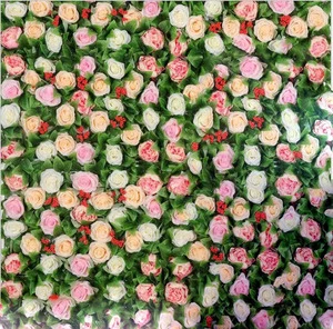2020Decorative Flower Rose Flower Wedding Background Wall Flowers Wall for Wedding