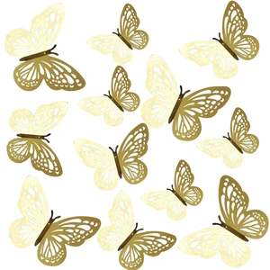 New Bouquet Butterfly Decoration Flower Shop Party Supplies PVC Three-dimensional Indoor Wholesale
