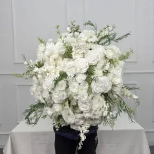 Wedding Table Decorations 50Cm 60Cm 70Cm 80Cm Rose Flower Arrangement Greenery Orange purple Wedding Centerpieces Flower Ball
