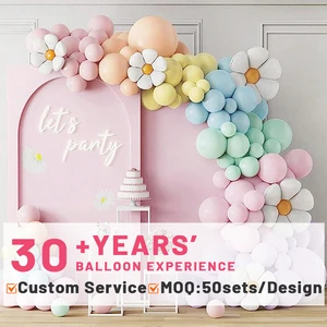 Wholesale Colorful Margarita Baby Shower Blue Pink Cute Gender Wedding Pastel Party Birthday Theme Kit Set Arch Balloon Garland