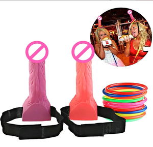 2pcs/pack Bachelorette Hen Party Favor Hoopla Game Girls Night Games Props Ring Toss Game