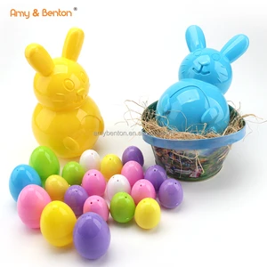 Amy & Benton Easter Day Party Supply Big Candy Egg Box Bunny Plastic Eggs for Sale