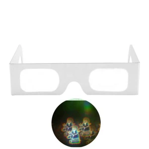Popular Santa Glasses Elegant Paper Eyewear with Acrylic Lenses for Firework Viewing and Festive Outfits