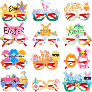 Hot Selling Reusable New Happy Easter Children Adult Holiday Party Decoration Supplies Rabbit Colorful Egg Felt Cloth Plastic