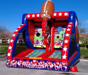Carnival Party Playing Games Quarterback Soccer Toss the First Down Inflatable Football goal Sport Games