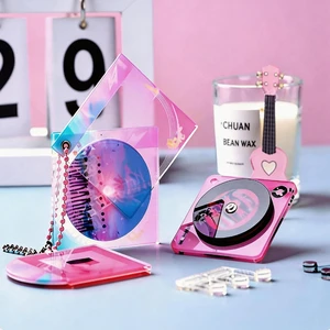 Acrylic NFC Keychain Vinyl Record CD Album Music Pendant Custom Kpop Star Merch Fridge Magnet Promotional Gift