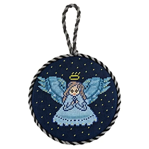 Christmas Angel Design Decoration Fashionable Embroidered Needlepoint Ornament Factory Direct Supplier Tree Decorative Gift