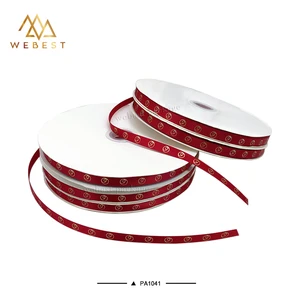 Webest Personalized Ribbon Christmas Tree Ribbon Custom Ribbon with logo