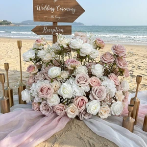 DKB Wholesale Flowers and Plants Wedding Event Table Centerpieces Artificial Aisle Flower Wedding Decorations Supplies