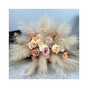 Cheap Price Artificial Flower Decoration Wedding Pampas Grass Flower Wedding Table Centerpiece Boho Wedding Flower