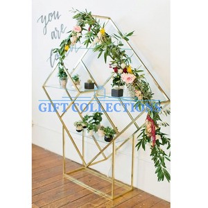 GIFT COLLECTION Wedding Supplies Shining Gold Metal Arch Backdrop Stand Flowers Balloons Customized Sizes Export Quality Wedding