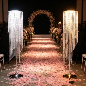 New Arrival Detachable Wedding Backdrop Arch Stand for Wedding Event Decor Wedding Stage Decoration road lead light string light